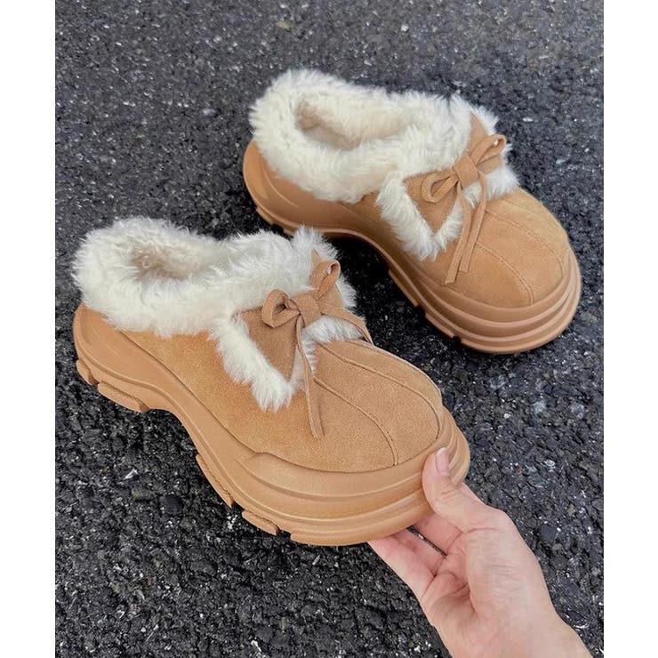 スエード調 リボン ファー | レースレディース  | 詳細画像4 