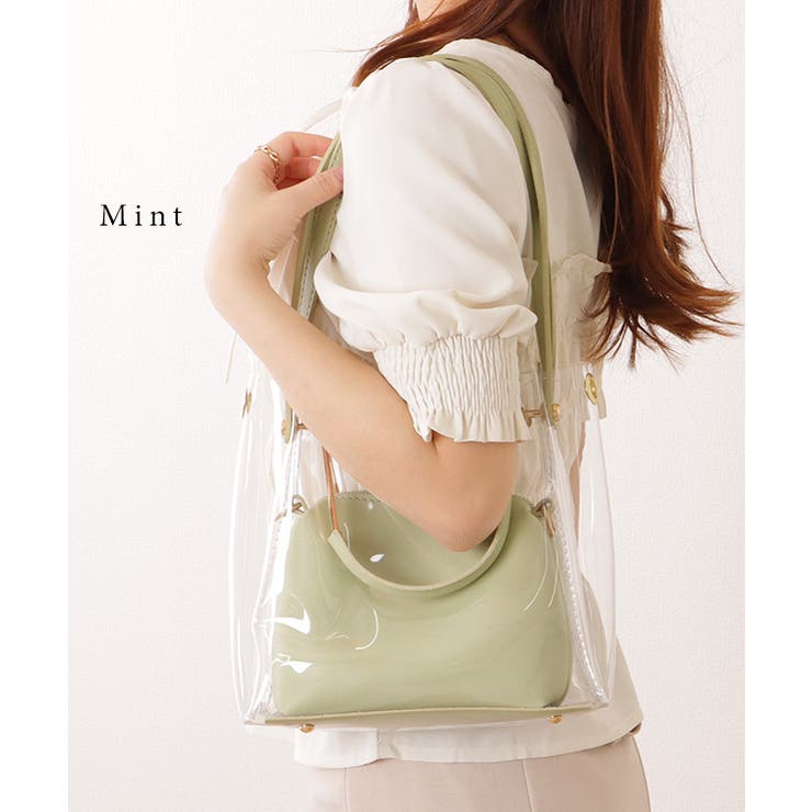 2WAY レザー調 スクエア | レースレディース  | 詳細画像11 