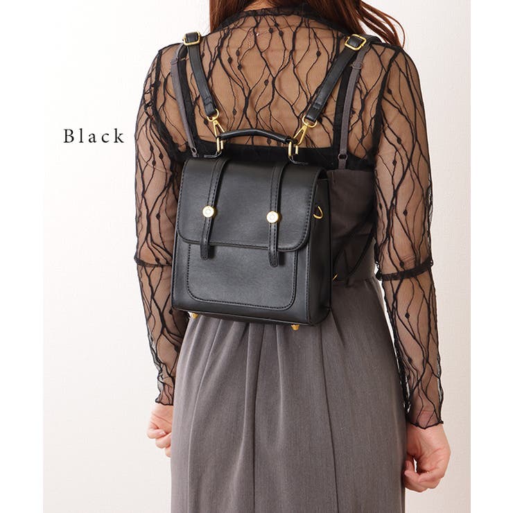 3WAY ストラップ付き フェイクレザー | レースレディース  | 詳細画像3 