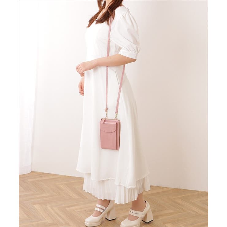 クロコダイル 型押し コンパクトショルダー | レースレディース  | 詳細画像13 