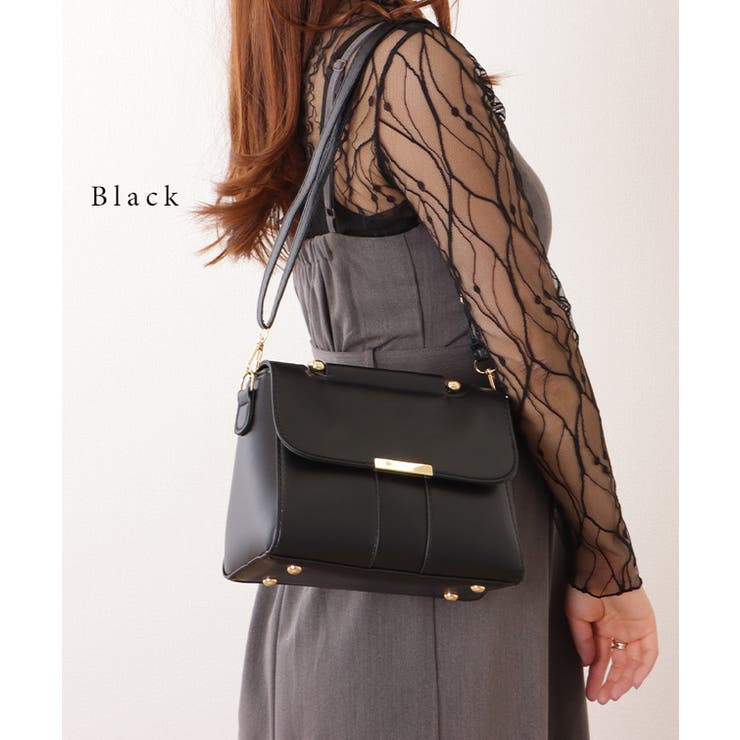 フェイクレザー 2WAY メタリックバー付き | レースレディース  | 詳細画像3 