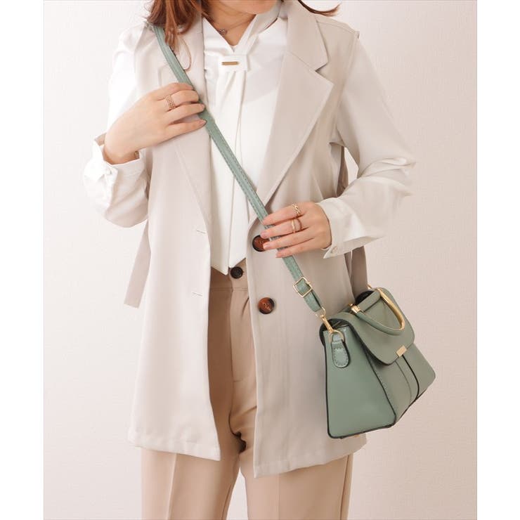 フェイクレザー 2WAY メタリックバー付き | レースレディース  | 詳細画像8 