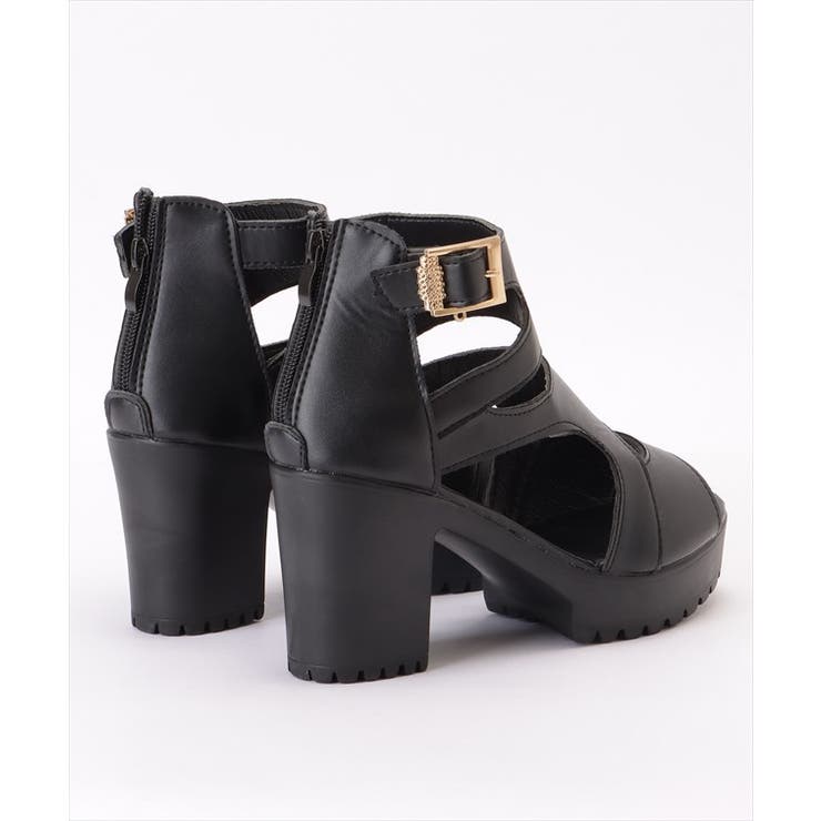 厚底 カットアウト オープントゥ | レースレディース  | 詳細画像18 