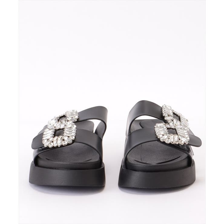 ビジュー付き ダブルベルト フラット | レースレディース  | 詳細画像15 