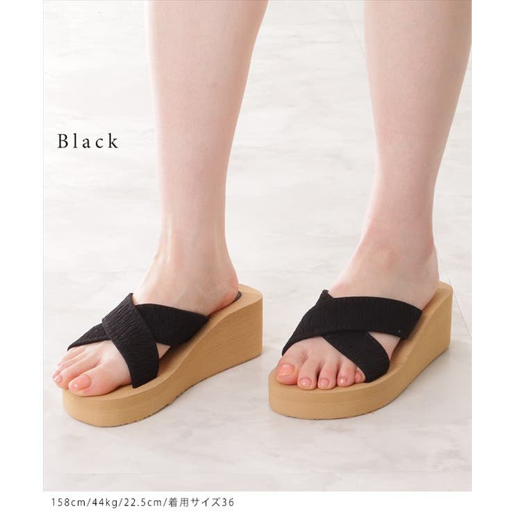 配色 クロスベルト ウエッジ | レースレディース  | 詳細画像3 