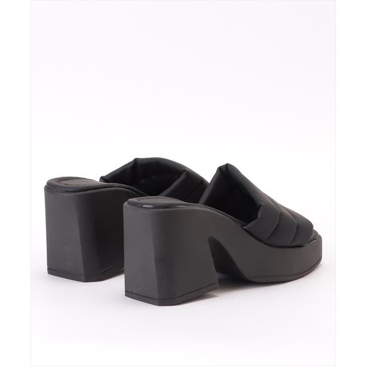 スクエアトゥ フェイクレザー クッション | レースレディース  | 詳細画像18 