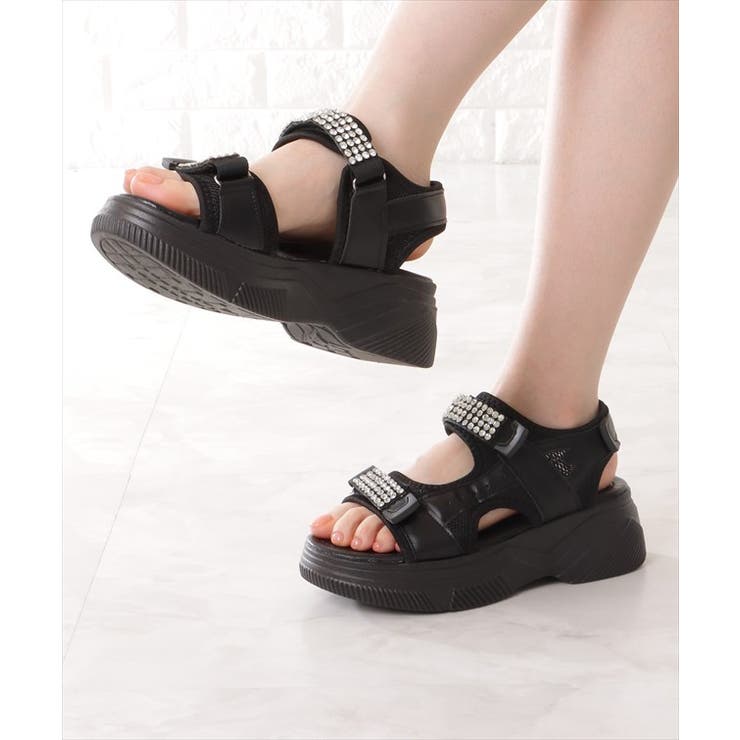 ビジュー付き メッシュ ドッキング | レースレディース  | 詳細画像4 