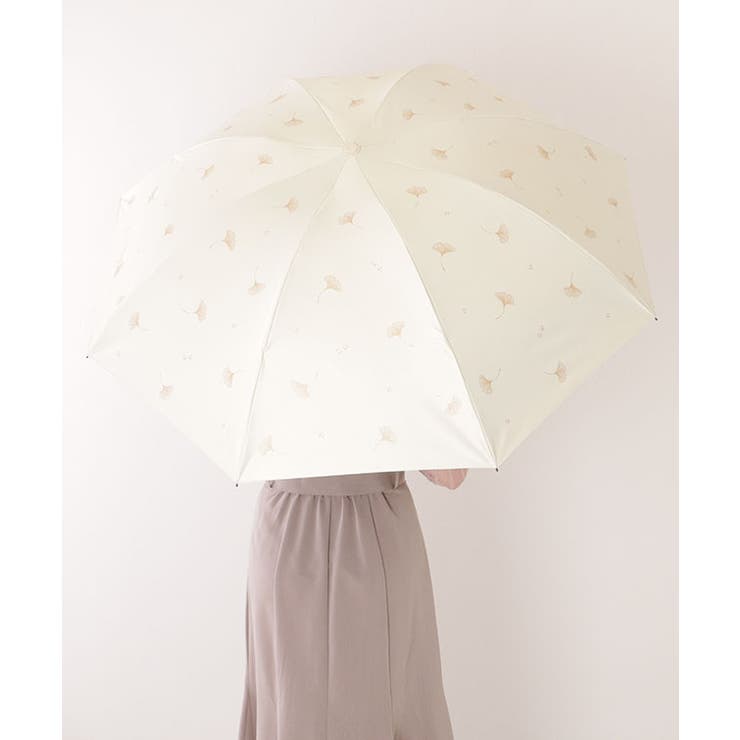 【雨晴兼用】イチョウ柄 ビッグ パラソル | レースレディース  | 詳細画像11 