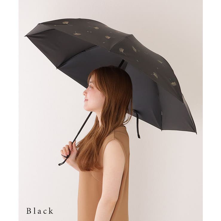 【雨晴兼用】イチョウ柄 ビッグ パラソル | レースレディース  | 詳細画像17 