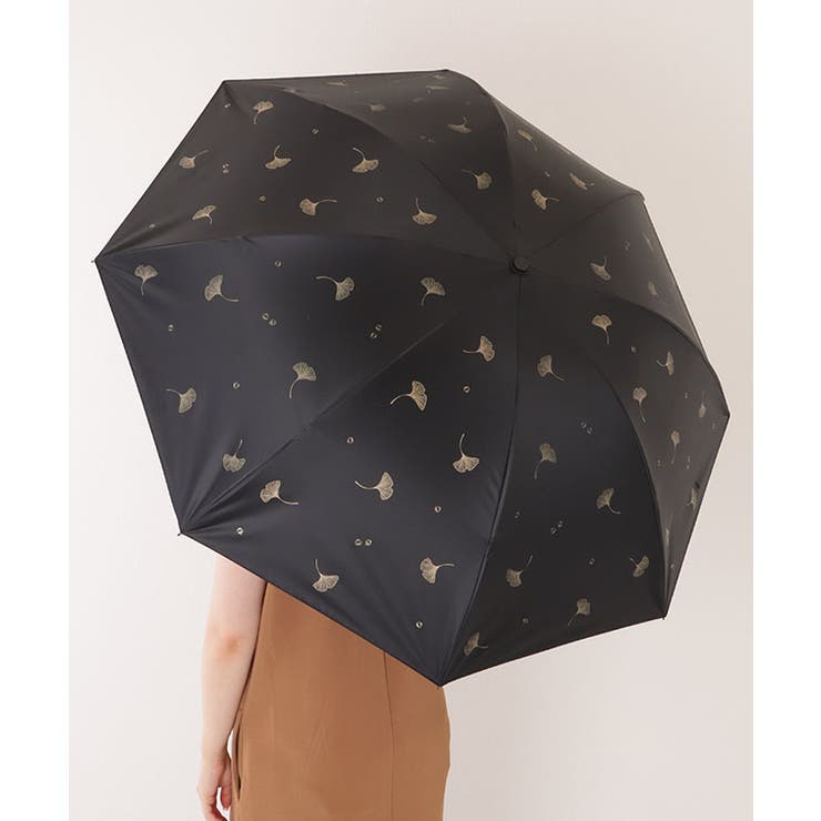 【雨晴兼用】イチョウ柄 ビッグ パラソル | レースレディース  | 詳細画像19 