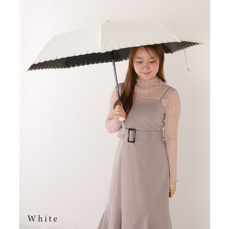 【雨晴兼用】ソリッドカラー 星柄 刺繍 | レースレディース  | 詳細画像9 