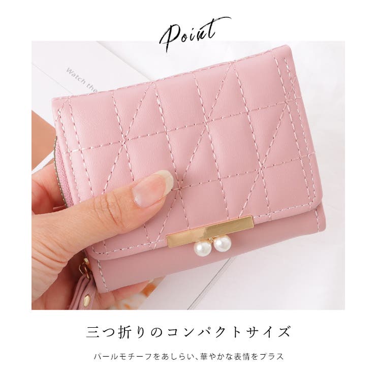 Christian Dior ピンク キルティング 二つ折り財布 - メルカリ