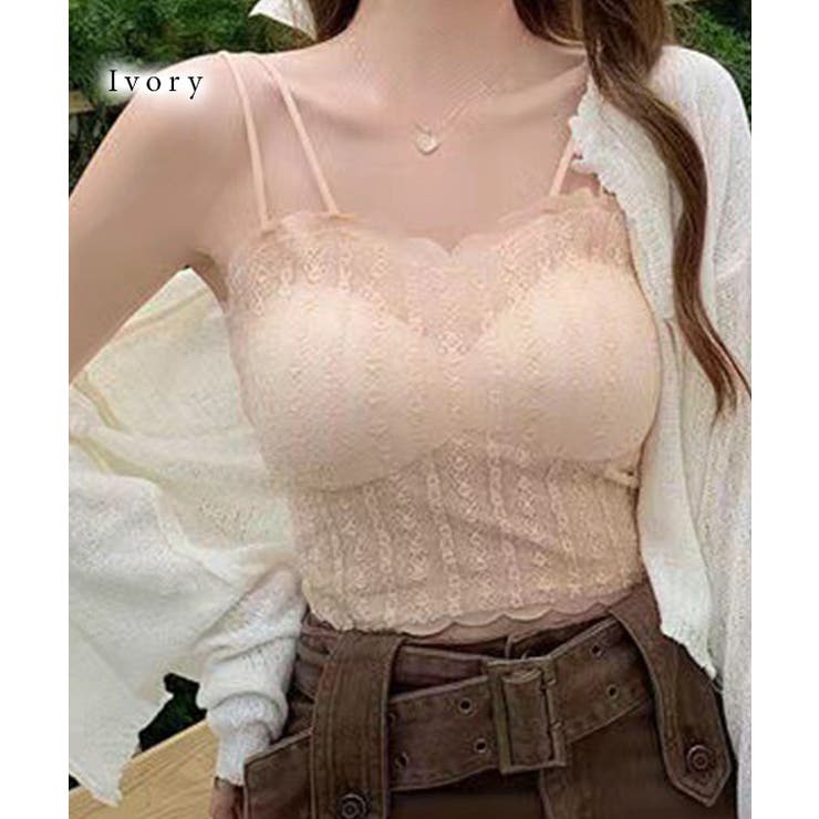 ぽこぽこライン スカラップ カップ付き | レースレディース  | 詳細画像10 