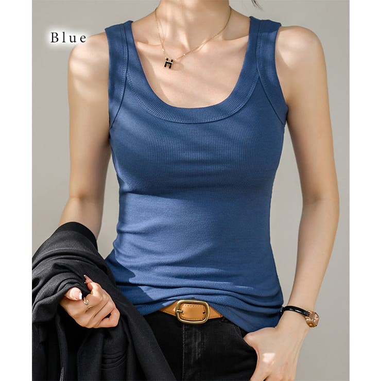 ソリッドカラー カップ付き リブ | レースレディース  | 詳細画像14 