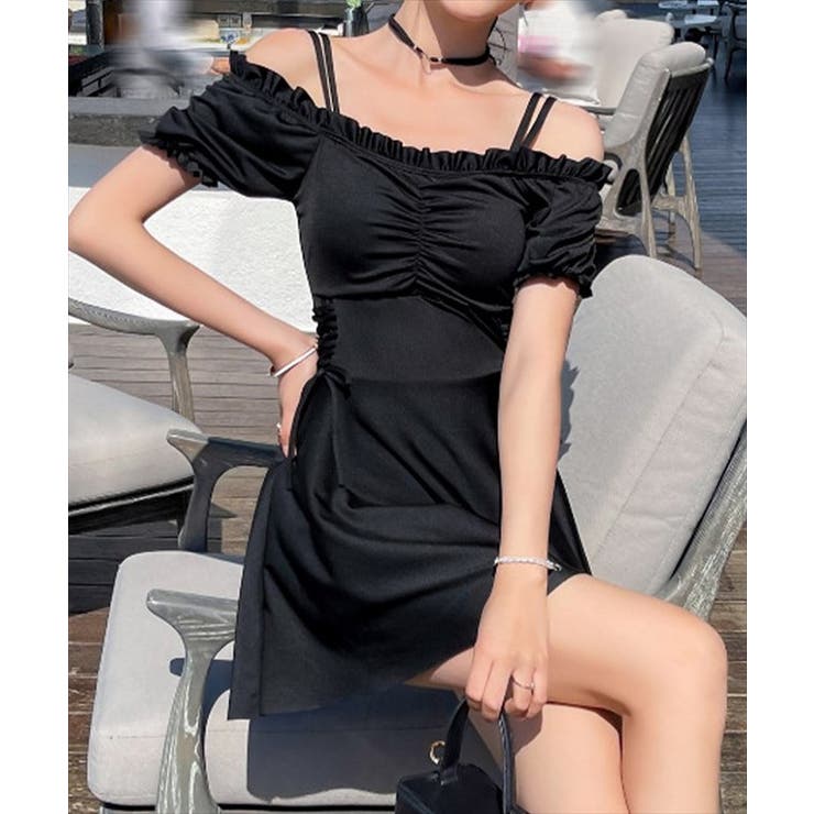 サイド レースアップ ギャザー | レースレディース  | 詳細画像8 