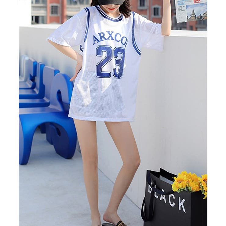 3点セット】ユニフォーム風 シアー トップス付き[品番：LCLW0006032