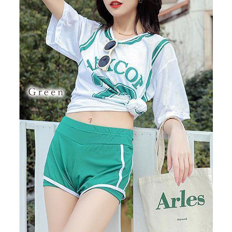 3点セット】ユニフォーム風 シアー トップス付き[品番：LCLW0006032