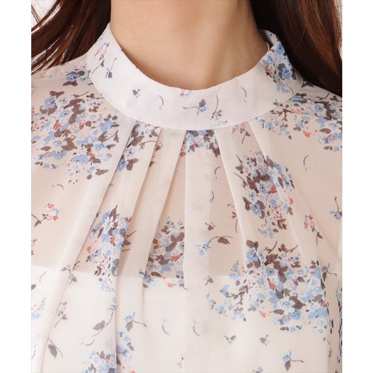 ブーケ柄 カットアウト フレアスリーブ | レースレディース  | 詳細画像17 