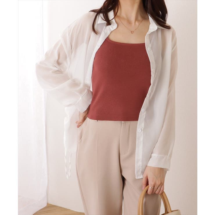 ドローストリング付き 長袖 シフォン | レースレディース  | 詳細画像4 