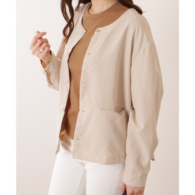 ドロスト付き ノーカラー フロント | レースレディース  | 詳細画像13 