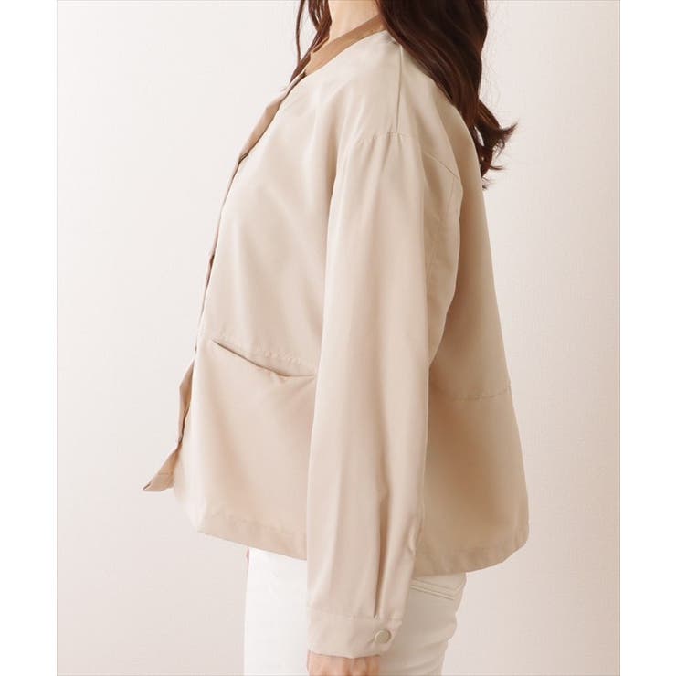 ドロスト付き ノーカラー フロント | レースレディース  | 詳細画像15 