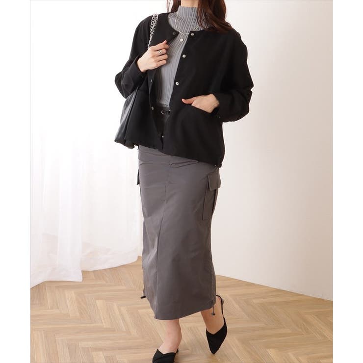 ドロスト付き ノーカラー フロント | レースレディース  | 詳細画像5 