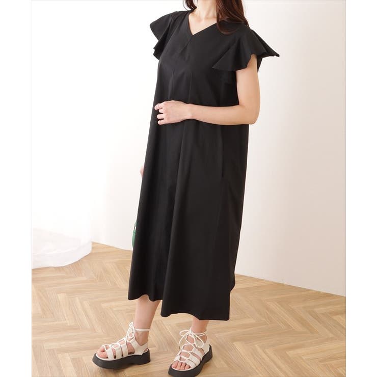 GO TO HOLLYWOOD 新品タグ付　フリル付きワンピ 01 ゴートゥーハリウッド フリルロングワンピース 01 GO TO