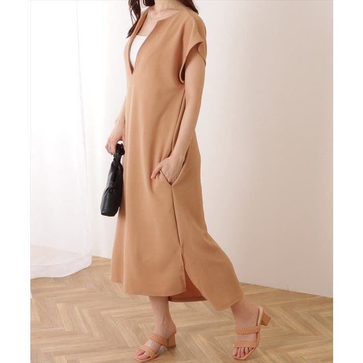 深Vネック サイドスリット 半袖 | レースレディース  | 詳細画像12 