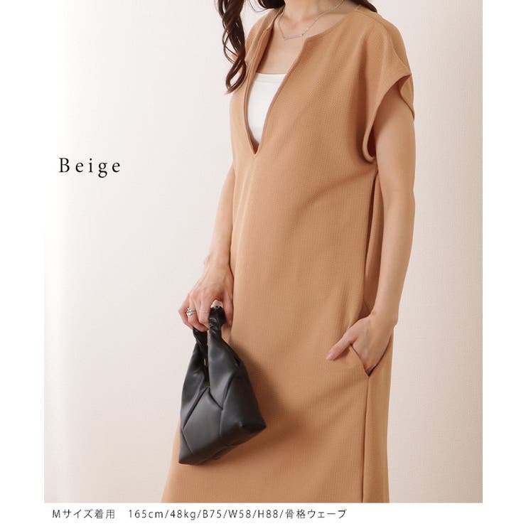 深Vネック サイドスリット 半袖 | レースレディース  | 詳細画像9 