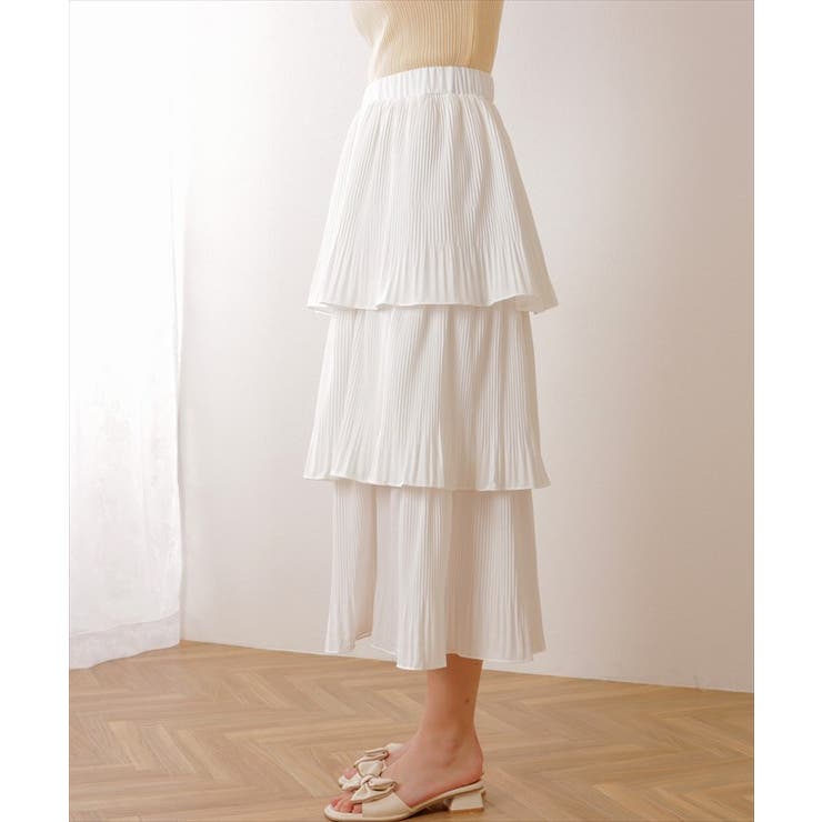 ウエストギャザー ティアード ロング | レースレディース  | 詳細画像15 