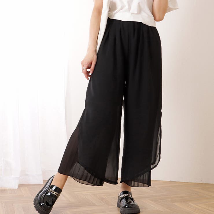 プリーツ レイヤード ハイウエスト | レースレディース  | 詳細画像1 