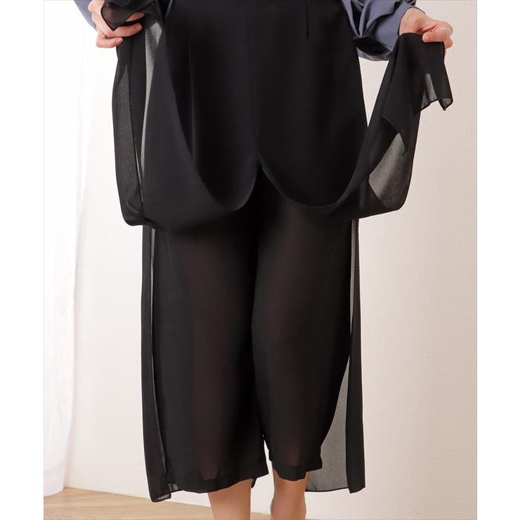 シフォン レイヤード ミモレ丈 | レースレディース  | 詳細画像20 