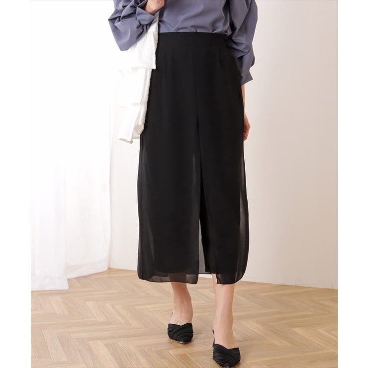 シフォン レイヤード ミモレ丈 | レースレディース  | 詳細画像4 