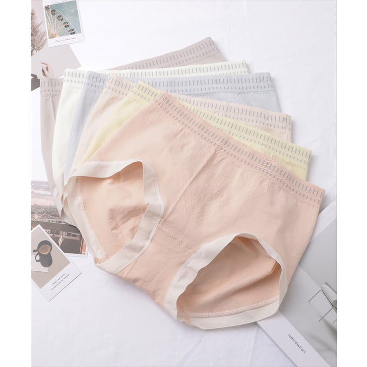 【6枚セット】ソフトタッチ配色ストレッチニットショーツ 女性 レディース | レースレディース  | 詳細画像8 