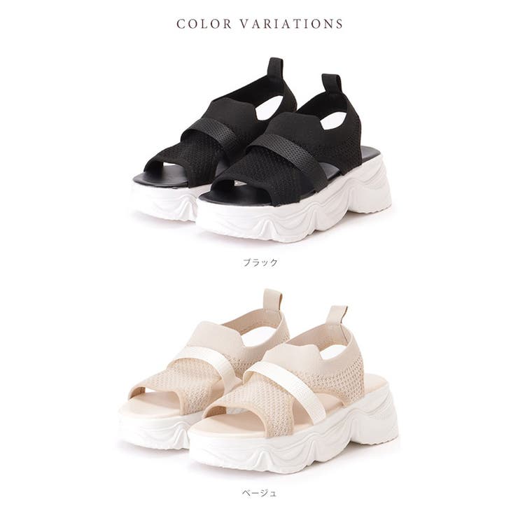 オープントゥ メッシュ ストラップ | レースレディース  | 詳細画像2 