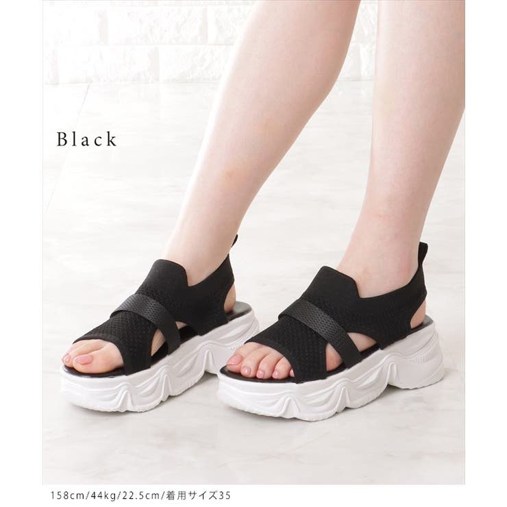 オープントゥ メッシュ ストラップ | レースレディース  | 詳細画像3 