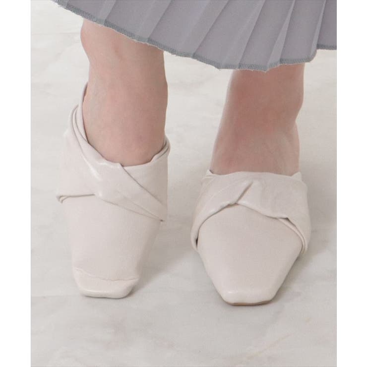 フェイクレザー スクエアトゥ ねじれ | レースレディース  | 詳細画像8 