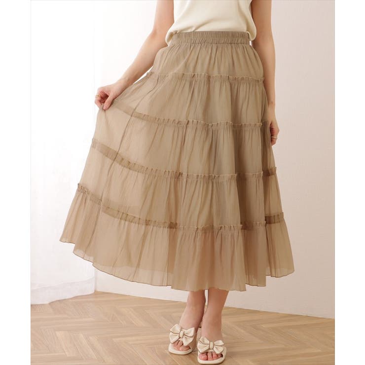 ティアード ギャザー ロング丈 | レースレディース  | 詳細画像11 