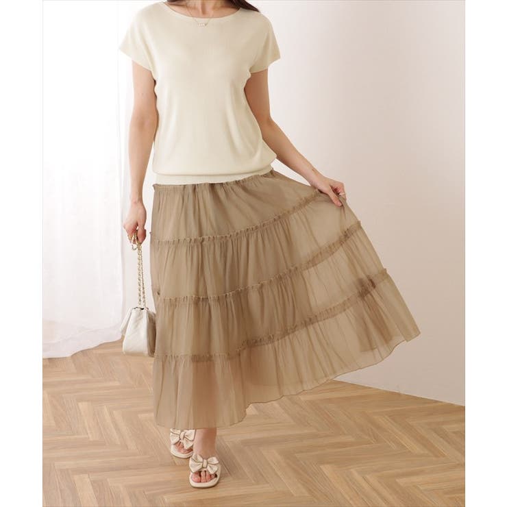 ティアード ギャザー ロング丈 | レースレディース  | 詳細画像12 