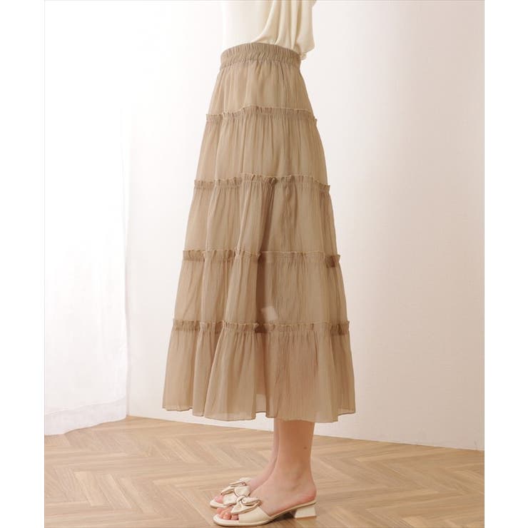 ティアード ギャザー ロング丈 | レースレディース  | 詳細画像15 