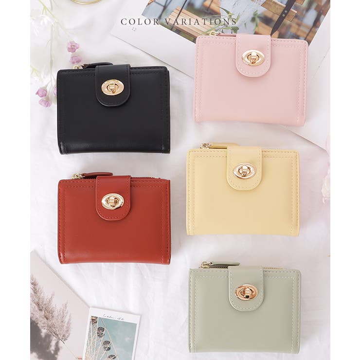 ロックパーツ付き レザー調 コンパクト | レースレディース  | 詳細画像7 