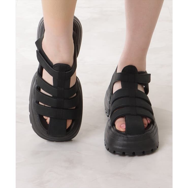 ソリッドカラー バックストラップ付き 厚底 | レースレディース  | 詳細画像11 