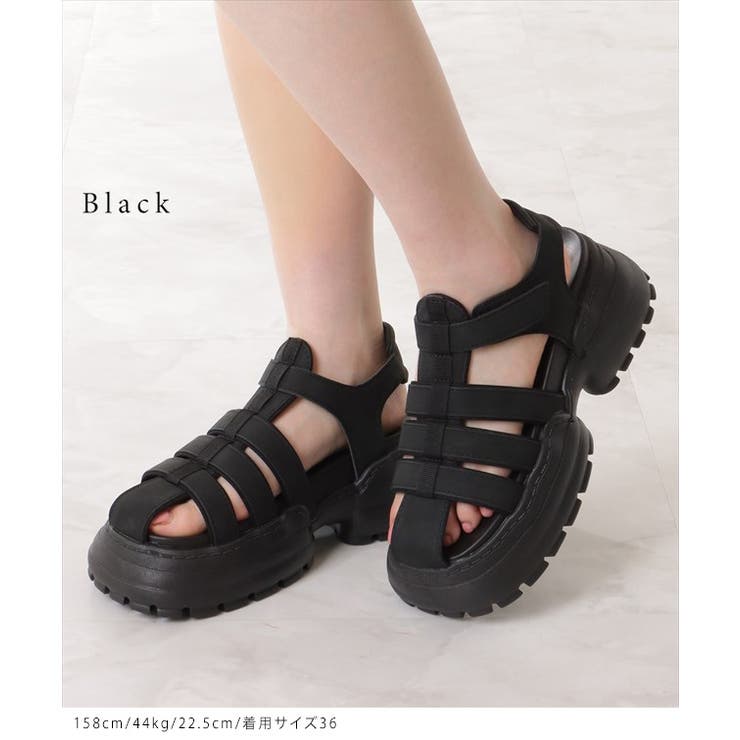 ソリッドカラー バックストラップ付き 厚底 | レースレディース  | 詳細画像2 