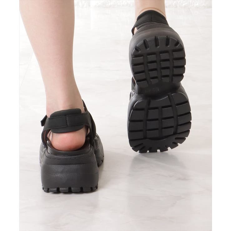 ソリッドカラー バックストラップ付き 厚底 | レースレディース  | 詳細画像5 