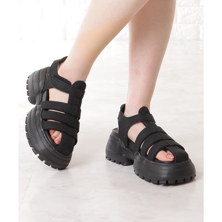 ソリッドカラー バックストラップ付き 厚底 | レースレディース  | 詳細画像9 