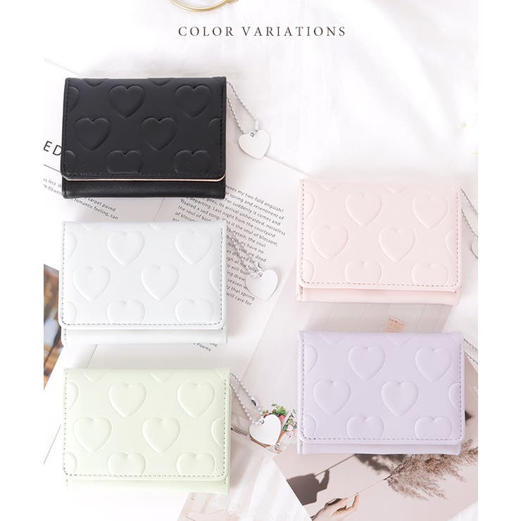 ハート柄 コイニング 三つ折り | レースレディース  | 詳細画像7