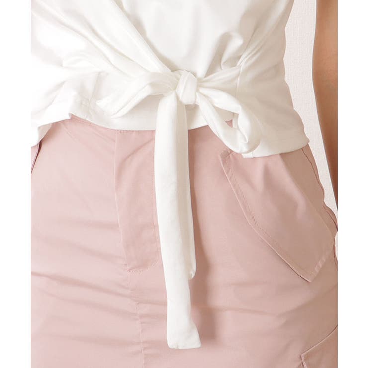 裾リボン クルーネック コンパクト 半袖 トップス | レースレディース  | 詳細画像19 