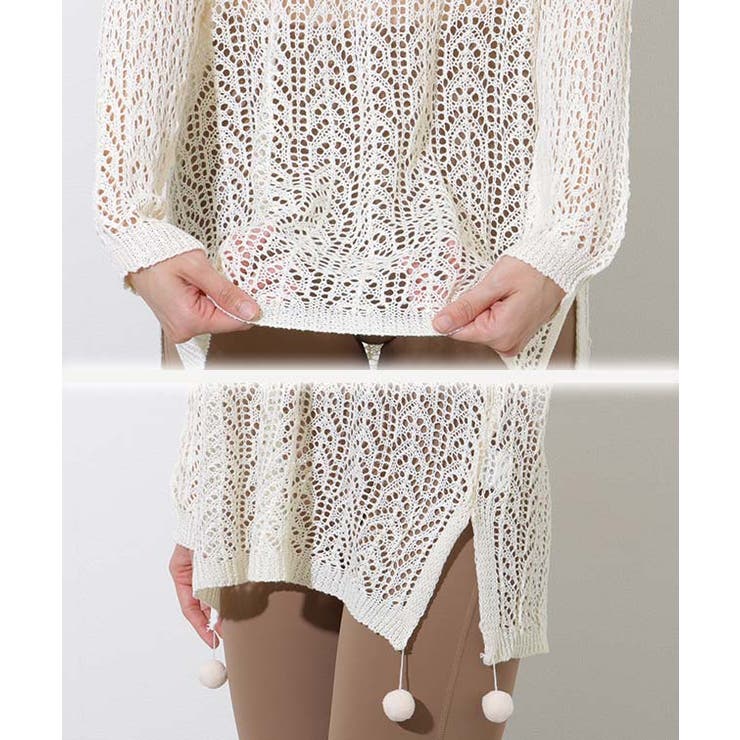 【4点セット】サイドスリット オーバーニット付き ラッシュガード | レースレディース  | 詳細画像15 