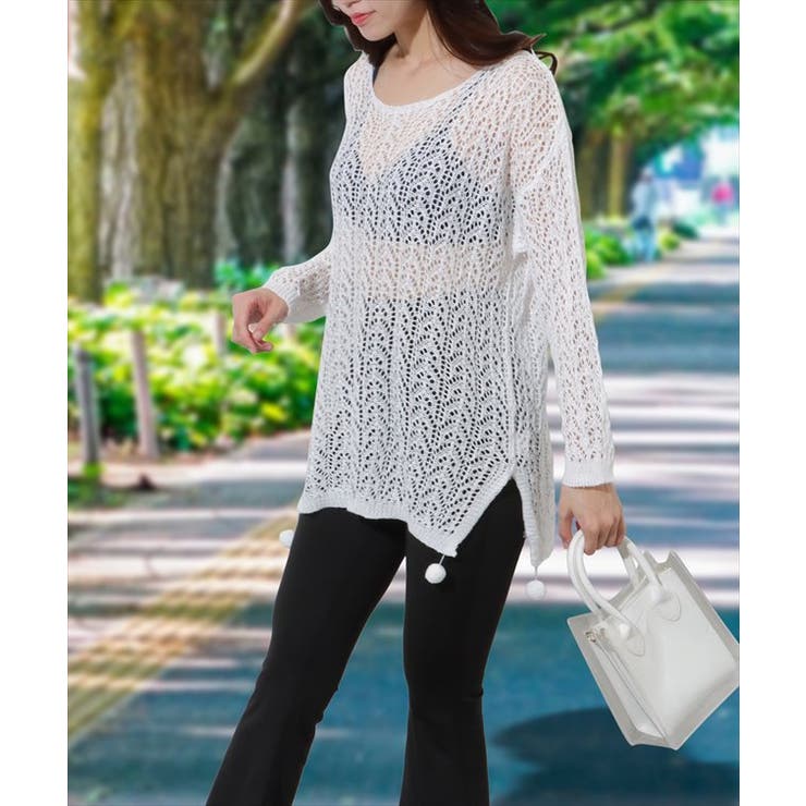 【4点セット】サイドスリット オーバーニット付き ラッシュガード | レースレディース  | 詳細画像5 