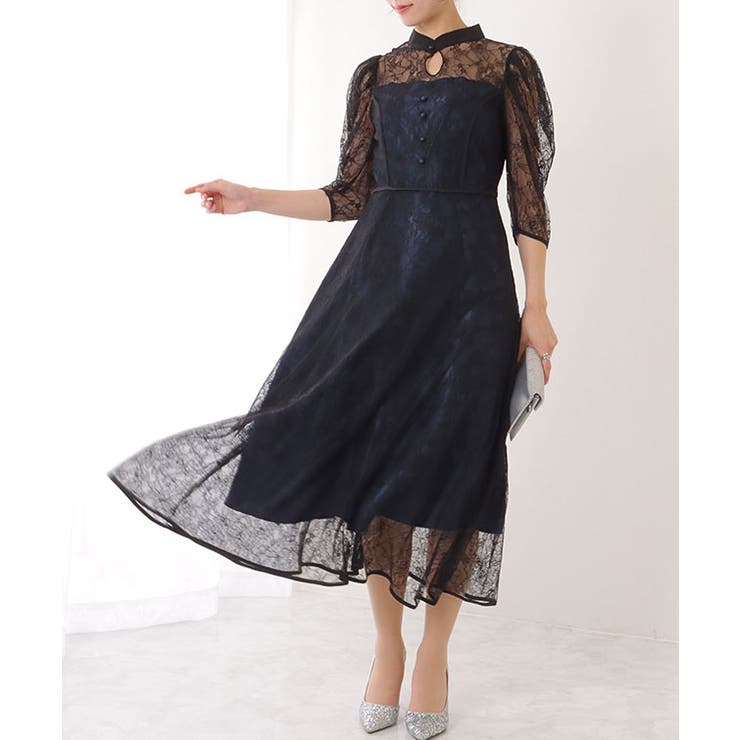 7分袖 総レース 花柄 | レースレディース  | 詳細画像13 